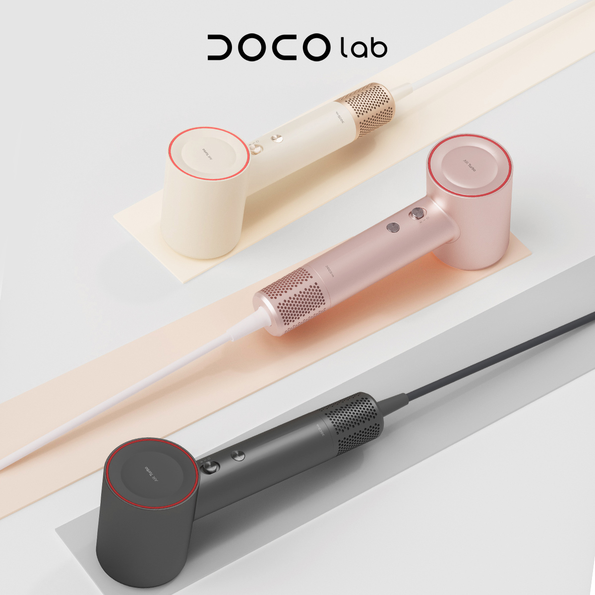 Hair Care Lab - DOCO Hochgeschwindigkeits-Haartrockner 75m/s Windgeschwindigkeit Negativ-Ionen Haarpflege