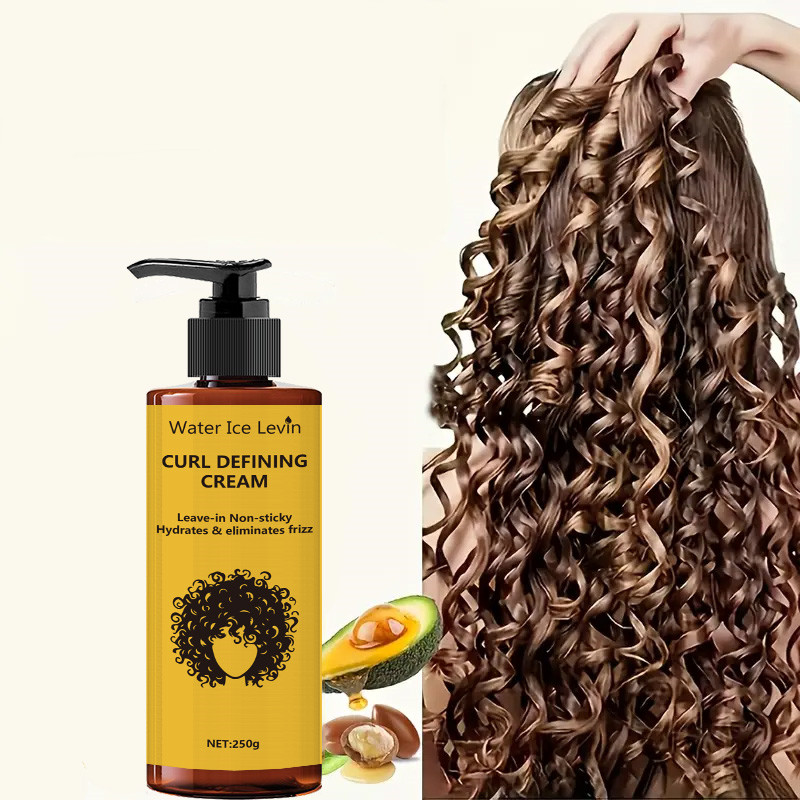 Hair Care Oil Serum - Locken-Definiercreme - Enthält marokkanisches Arganöl, langanhaltender