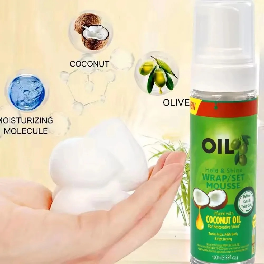 Hair Care Products - 100ml Olivenöl Locken-Mousse für Frauen Starker