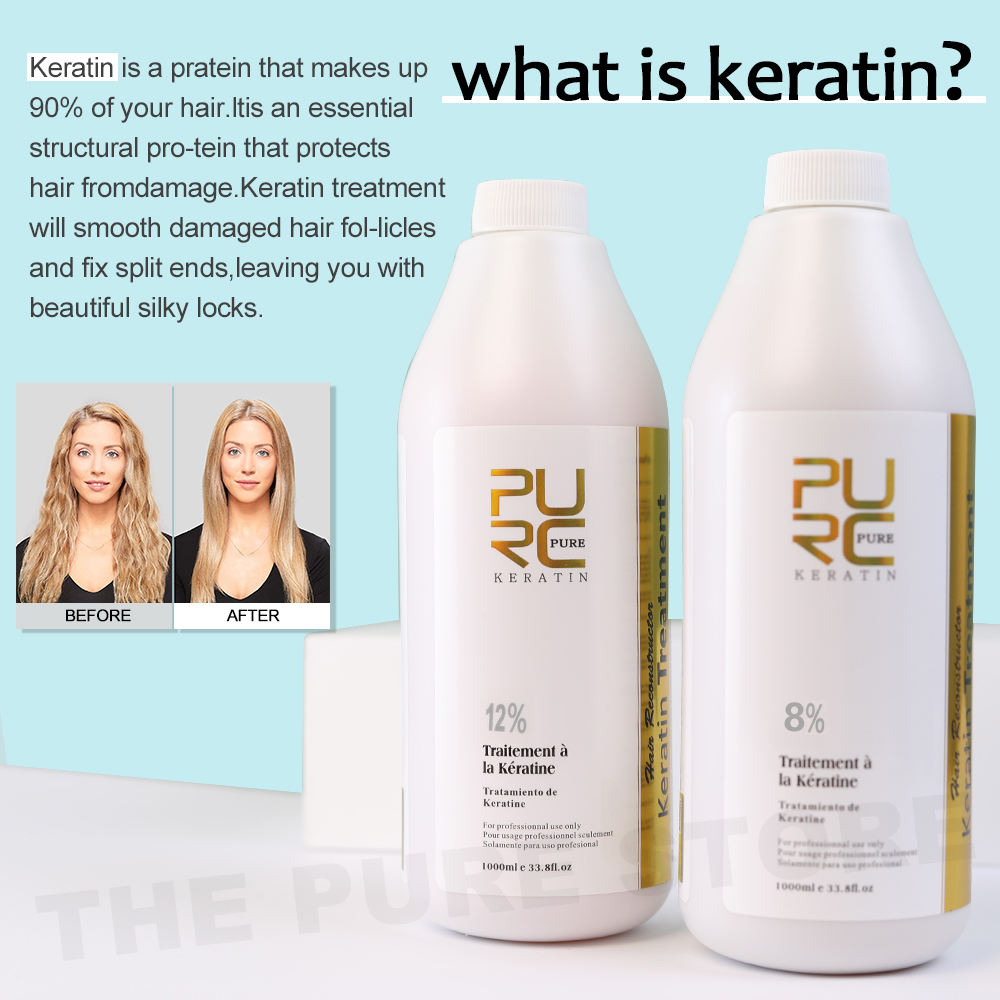PURC 8 % Keratin-Glättungsbeha – Hair Care Frizzy Hair Bewertung und Preis