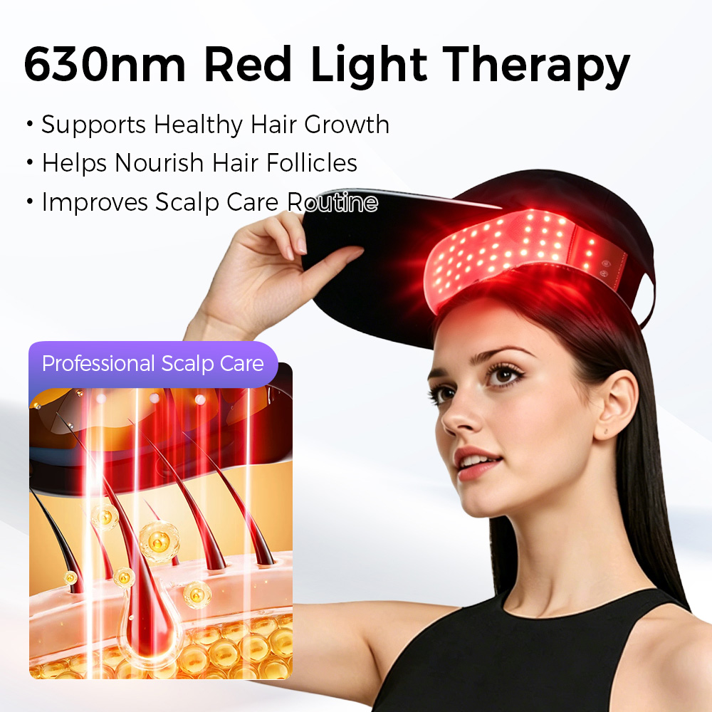 LED-Haarwuchskappe mit Rot-Bla – Hair Care Frizzy Hair Bewertung und Preis
