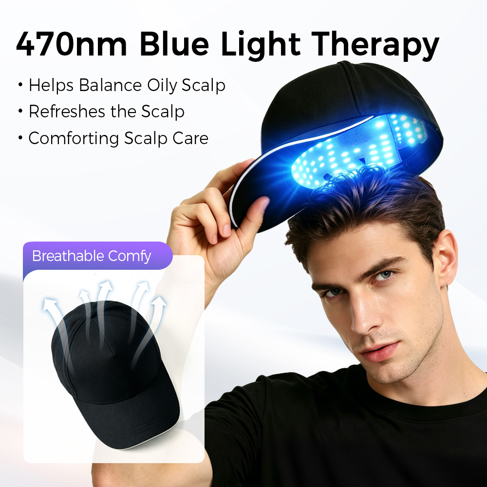 LED-Haarwuchskappe mit Rot-Bla – Hair Care Frizzy Hair Bewertung und Preis